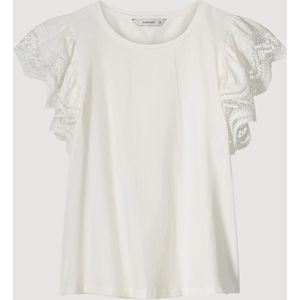 Summum 3s5025-30609 122 jersey top tee h lace ivory