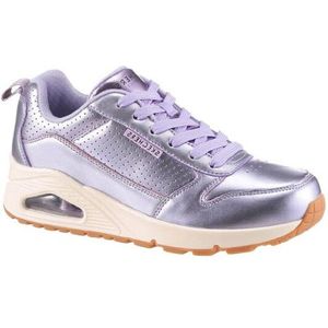 Sleesneaker - Lavendel - Metallic - Vetersluiting - Hakhoogte 4cm
