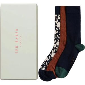 Ted Baker | Heren Crew Sokken 3 Pack Geschenkset - BECOOLS
