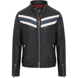 Aniak - Café Racer Biker Jack - Zwart - Leren Jack