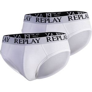 Replay - Klassieke Boxershorts - Zwart - Katoenmix - Verpakking van 2 Stuks