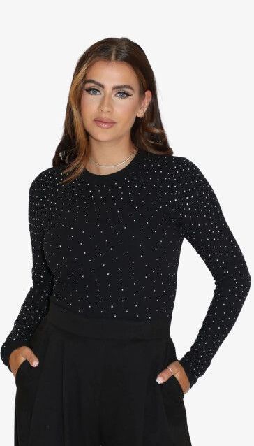 Reinders - Ribb Diamond LS - Longsleeve - True Black