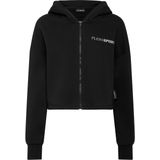 Plein Sport - Hooded Sweatjacket Scratch - Zwart - Dames - Katoenmix