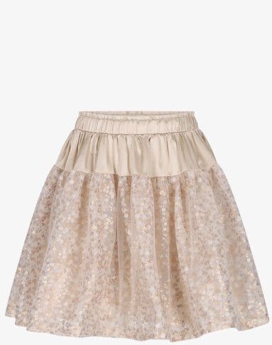 Le Chic - Meisjes Rok - Goud - Sequined Panel