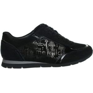 Semler - R5133 Sneakers - Zwart - Suède - Leer Combi