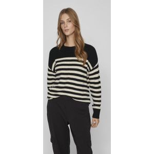 Vila Viril rib stripe l/s knit top noo
