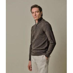 Profuomo Ppwj30029b h heren trui met half zip in profu