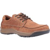 Hush Puppies - Tucker - Leren Veterschoenen - Tan - Mocassins