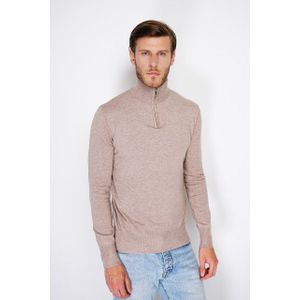 William de Faye - Zipped Sweater - Desert