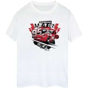 Li-cense Disney dames cars lightning mcqueen collage katoenen vriendje t-shirt