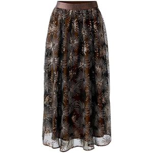 Oui - Rokken - Veelkleurig - Elegant Geborduurd - Maxi-lengte - Instapmodel