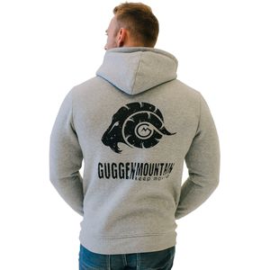 Heren - Wandelhoodie - Lichtgrijs - Fleece - Outdoor met Logo