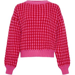 Gio gebreide trui in roze