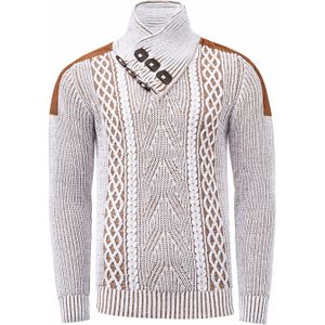 Rusty Neal - Gebreide Trui - Opstaande Kraag - Casual Pasvorm