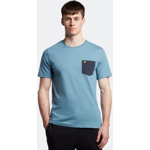 Lyle & Scott - Contrast Pocket T-shirt - Blauw