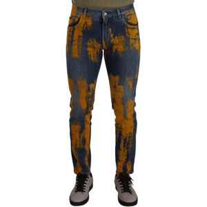 Dolce & Gabbana - Jeans - Veelkleurig - Katoen - Skinny Heren Denim