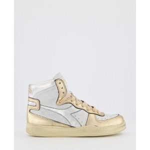 Diadora - Mi Basket Metallic - Hoge Sneakers - Goud - Leer