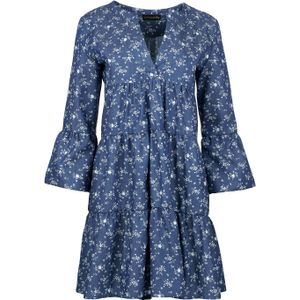 A-lijn Jurk - Indigo - Geplooide Naden