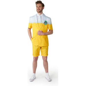 Suitmeister - Slim Fit Kostuum - Bier - Korte Mouwen - Korte Broek