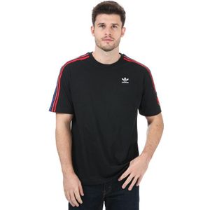 adidas Originals - Adicolor 3D Trefoil 3-Stripes T-shirt - Zwart