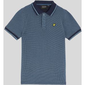 Lyle & Scott - Wafelpoloshirt - Marineblauw - Jongens