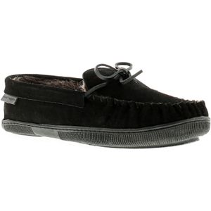 Hush Puppies - Leren Pantoffels - Zwart - Heren