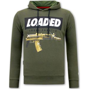 Local Fanatic Hoodie print loaded gun