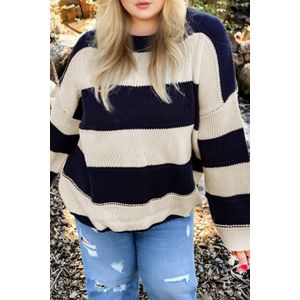 Gestreepte Ronde Hals Truien