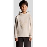 Lyle & Scott - Towelling Eagle Hoodie - Wit - Jongens