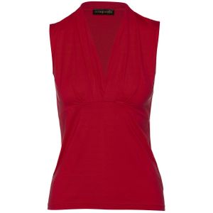 CONQUISTA - Rood - Mouwloze Top - Stretchstof - Viscose-Elastaan