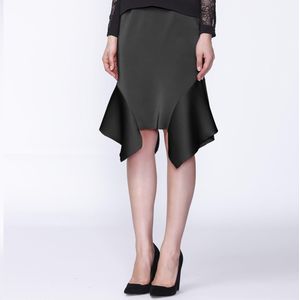 Kokerrok - Satijnen Stof - Elegante Lijn - 55 cm Lengte