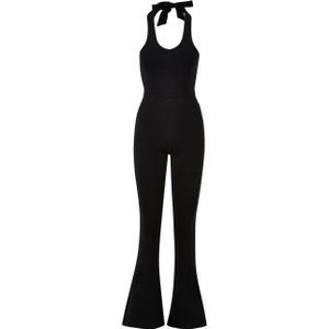 Urban Classics Dames interlock stretch halter hals jumpsuit
