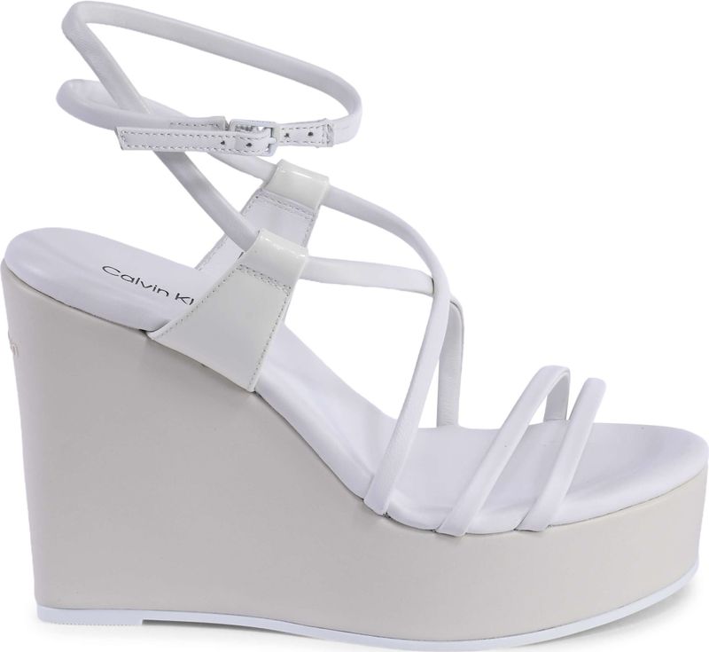 Leren Wedge Sandalen Platformstijl