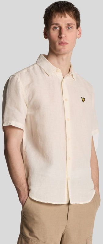 Lyle & Scott - Hennep Korte Mouwen Shirt - Beige