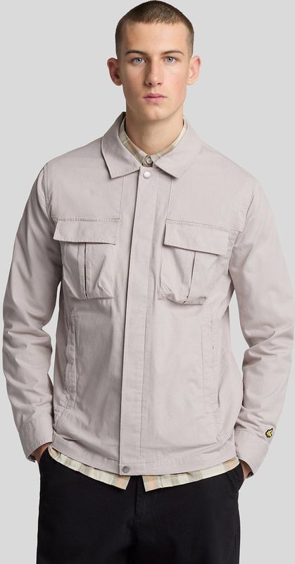 Lyle & Scott - Ripstop Overshirt - Lichtgrijs