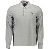 Poloshirt - Grijs - Classic Fit - Lange Mouwen
