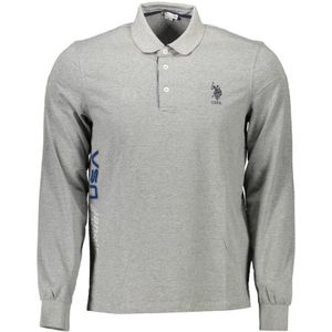 Poloshirt - Grijs - Classic Fit - Lange Mouwen