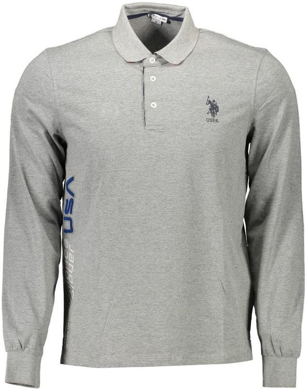 Poloshirt - Grijs - Classic Fit - Lange Mouwen