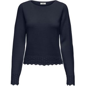 Jacqueline de Yong Grace l/s boatneck struc pullover knt