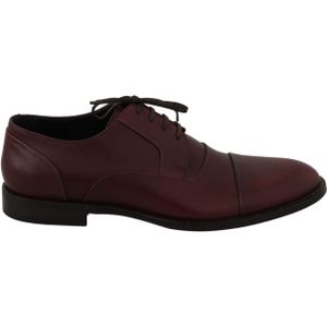 Dolce & Gabbana - Nette Schoenen - Bordeaux - Leer