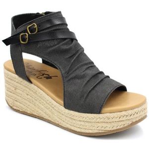 Blowfish - Lacey - Sandaal - Zwart Denim - Enkelhoog - Hoge Hak