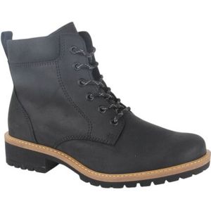 ECCO - Elaina - Boots - Zwart - Premium Olienubuckleer