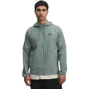 Under Armour - Stretch Woven Windbreaker - Sportvest - Groen - Polyester