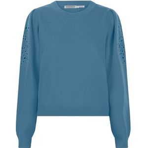 Esqualo Sweater f23-07519 embroidery petrol