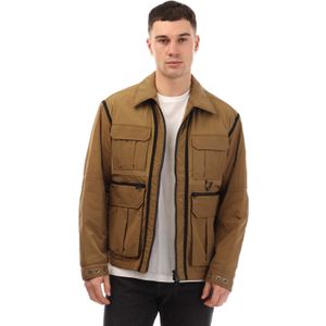 BOSS - Otniell - Herenjas - Beige - Relaxed Fit - Lichtgewicht Nylon