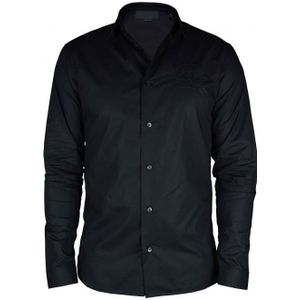 Philipp Plein - Gold Cut LS Skull - Overhemd - Zwart