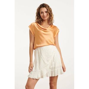 Smashed Lemon - 25212 - Waterfall Top - Peach Satin
