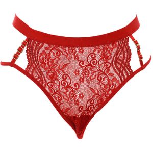 String met kant en lint in de taille 21683 vrouw