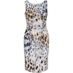 Mouwloze Jurk - Dierenprint - Katoen Elasthaan - A-lijn