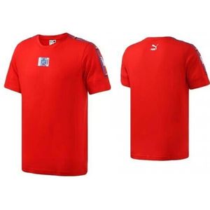 Puma - 90s Retro Tape - T-shirt - Rood - Korte Mouw